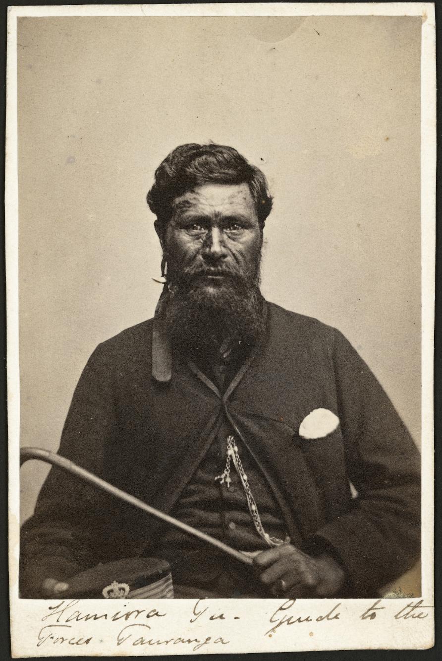Portrait of Hamiora Tu, chief of Ngai-te-Rangi, Tauranga