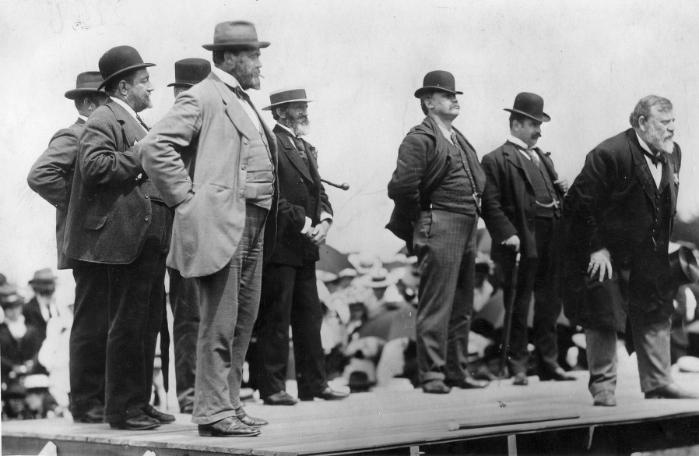 Richard John Seddon addressing a Liberal rally at Greytown