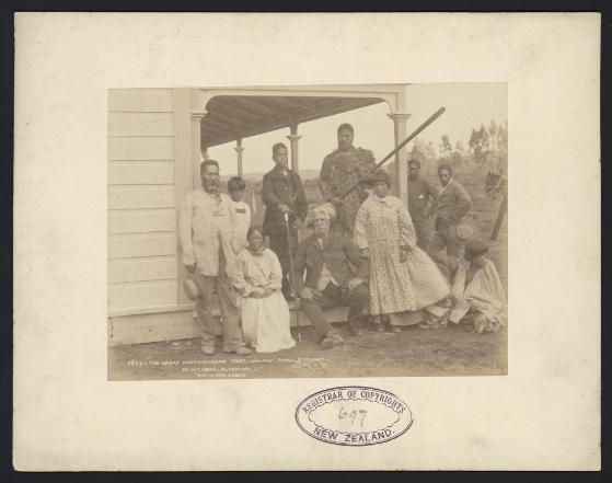 Wahanui at his house at Alexandra