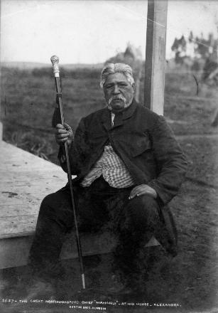 Wahanui at his house